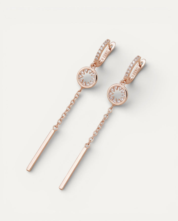 Gold-Plated Sequin Earrings