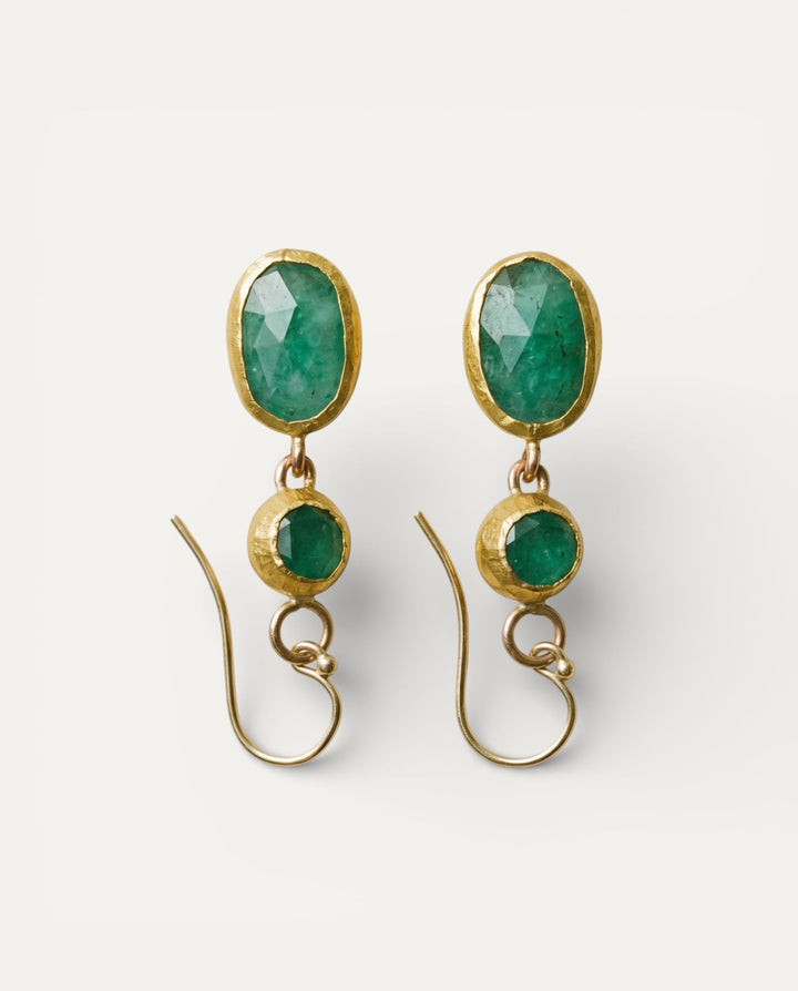 Gold Turquoise Earrings