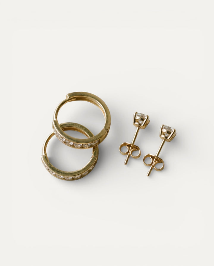 Dara Brillane Stone Earrings Set