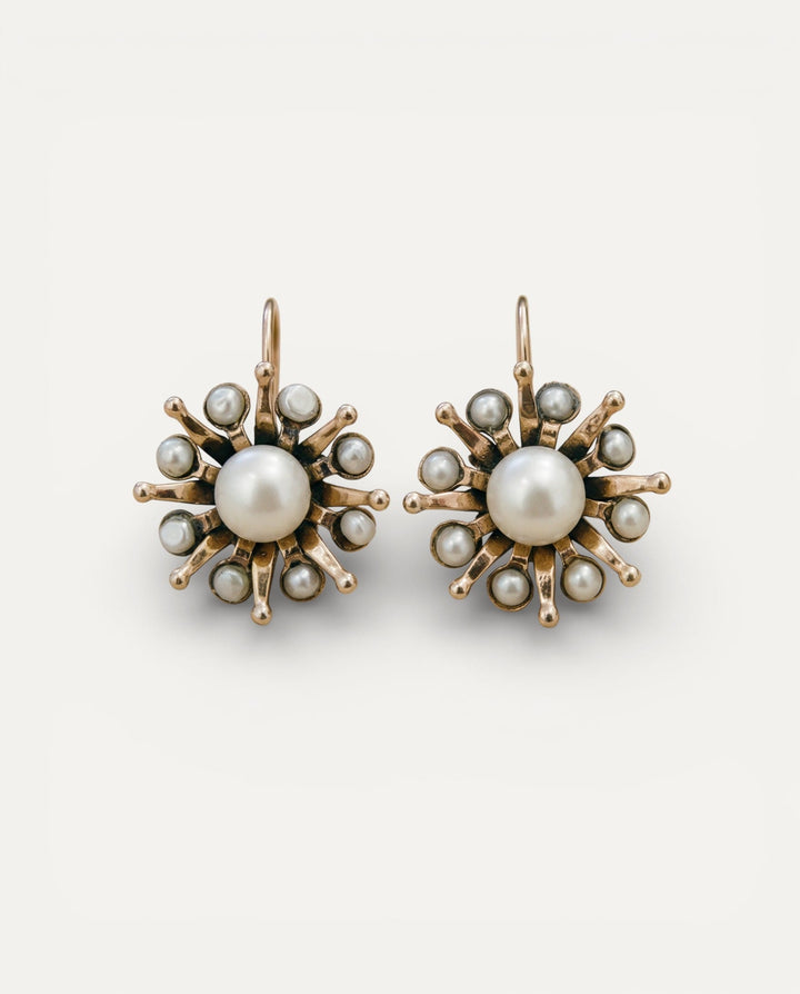Vintage Starlight Pearl Earrings