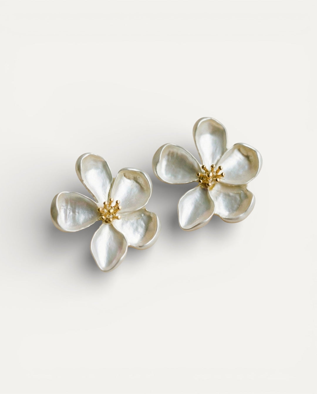 Gold Flower Earrings
