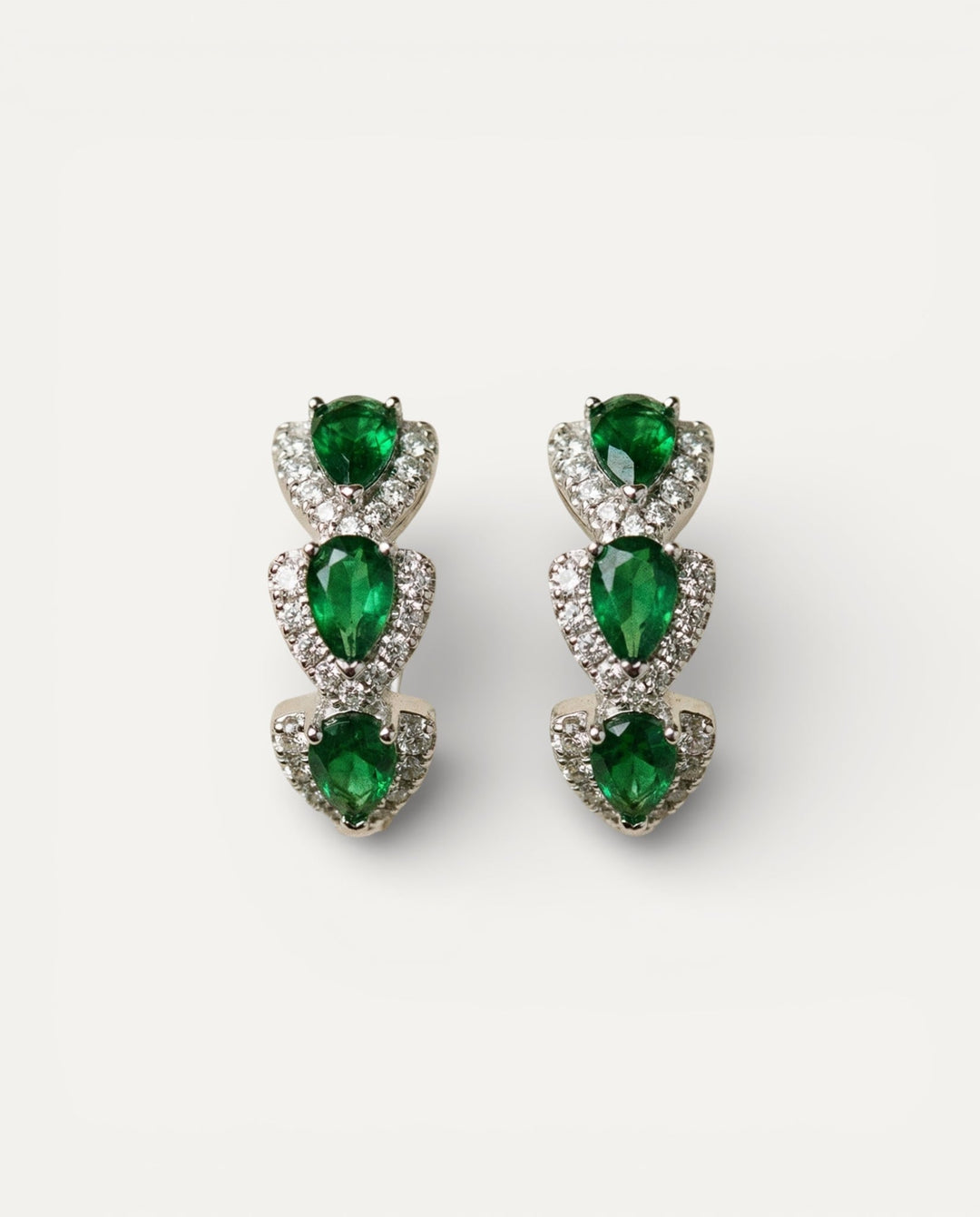 Sparkling Crystal Hoop Earrings