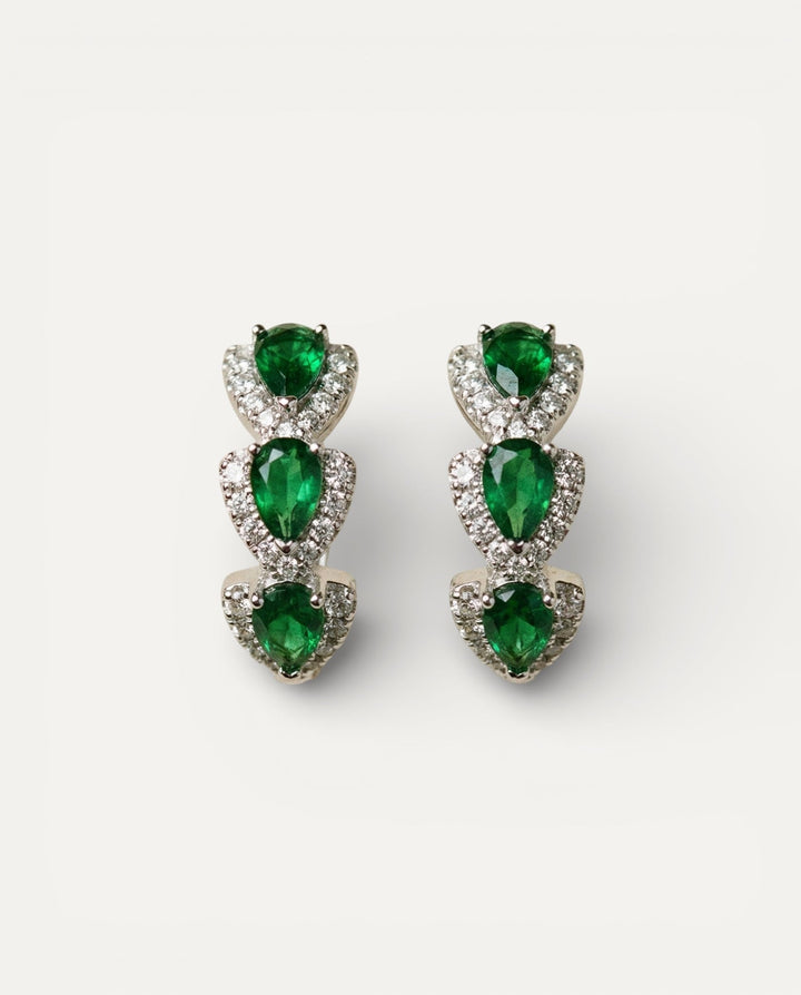 Sparkling Crystal Hoop Earrings