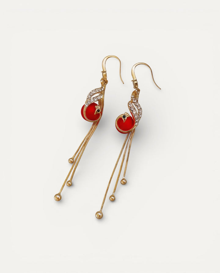 Festive Blue Pearl Earrings