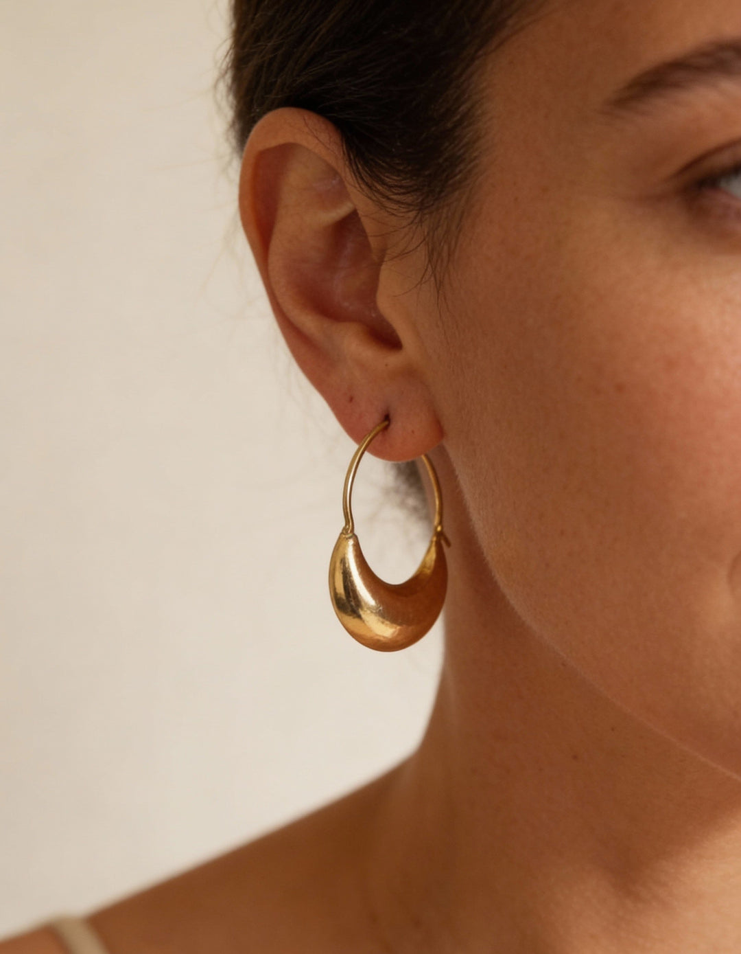 Vintage Gold Basket Earrings