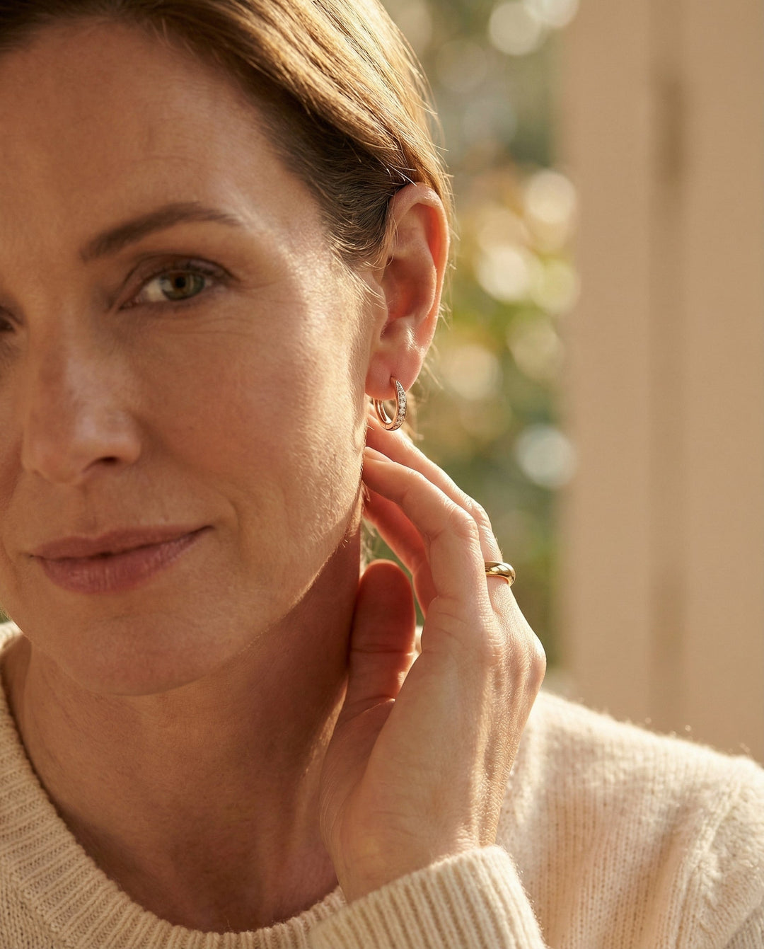 Luxurious Gold Hoop Earrings