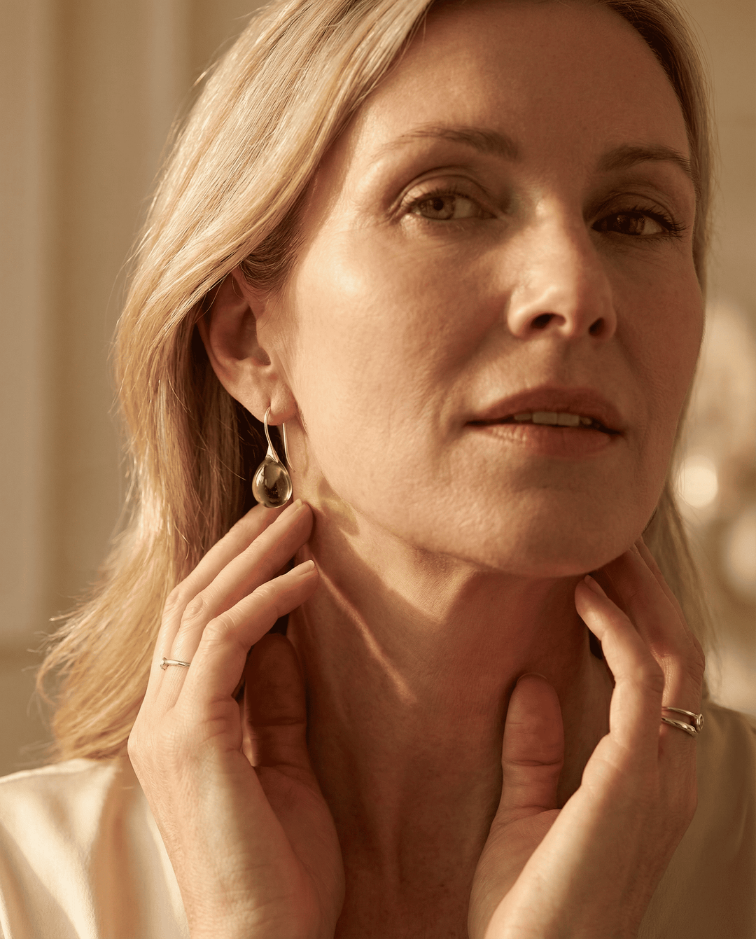 Inlaid Opal Earrings