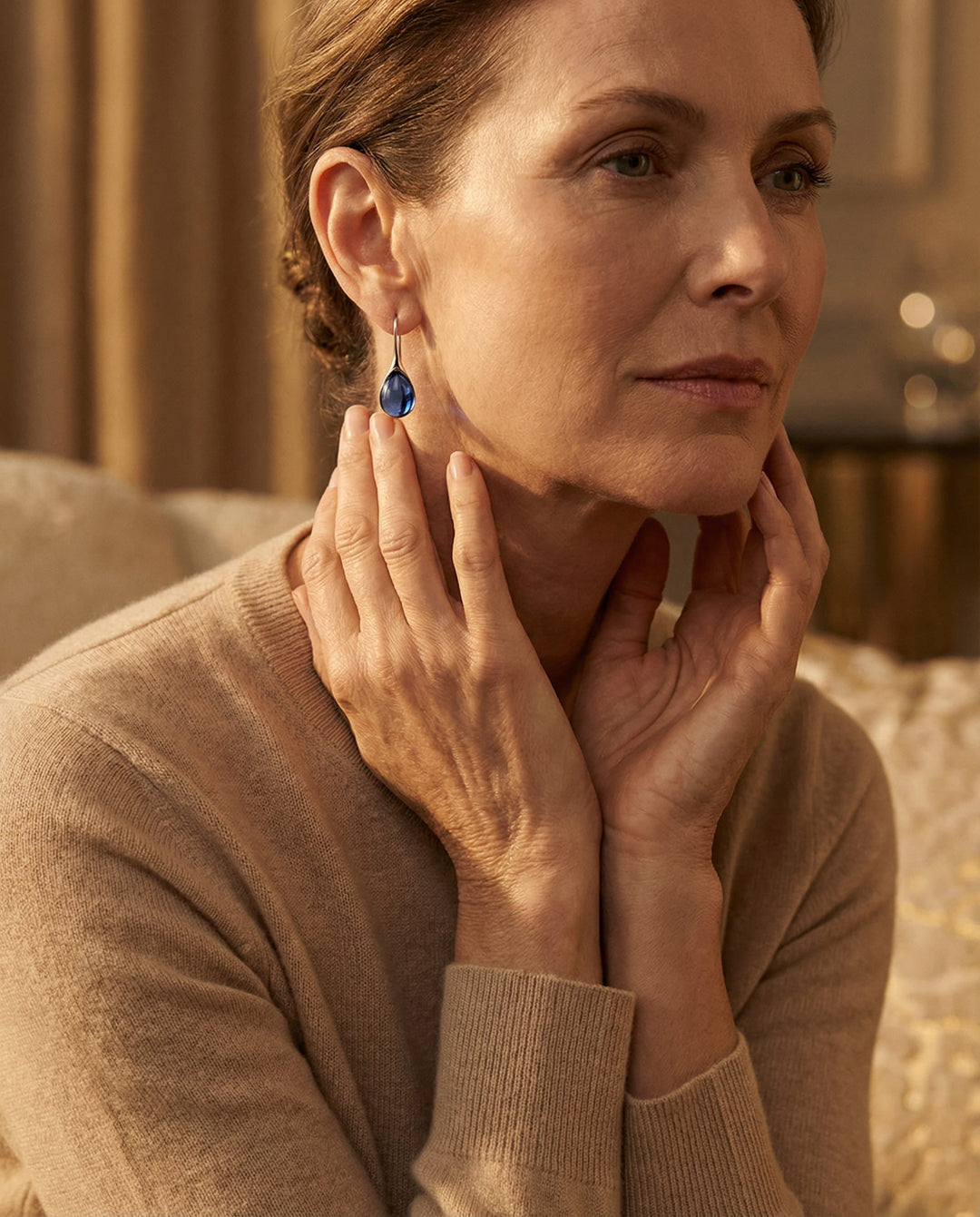 Inlaid Opal Earrings