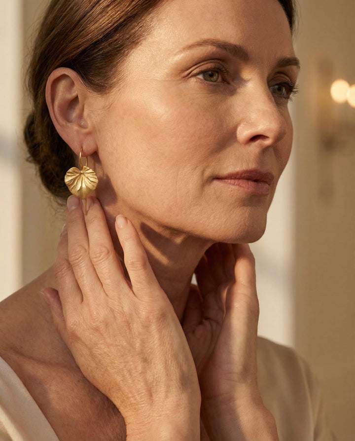 Gold Leaf Earrings