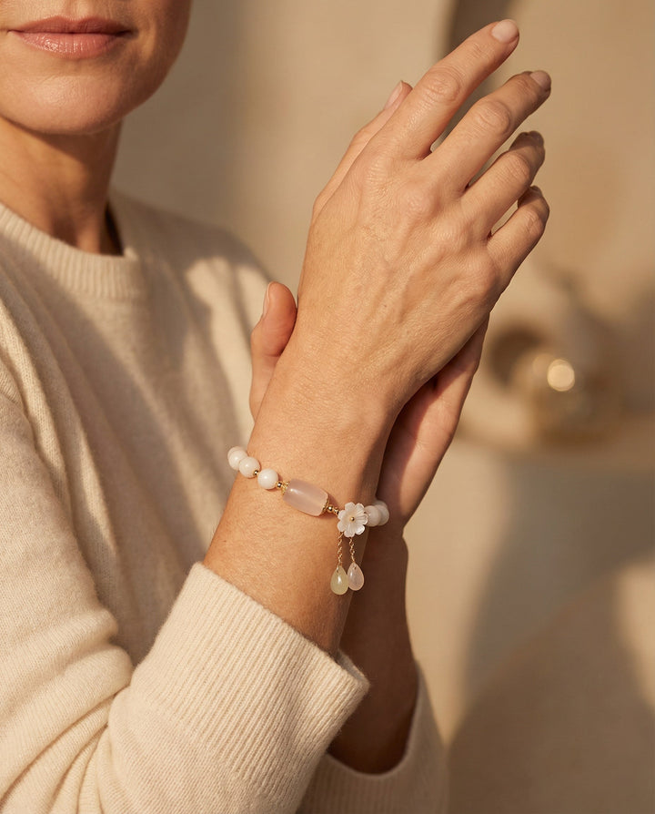 Aquamarine Pearl Bracelet