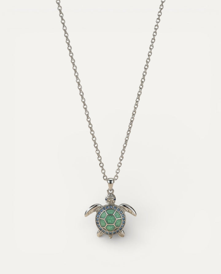 Turtle and Turquoise Opal Necklace