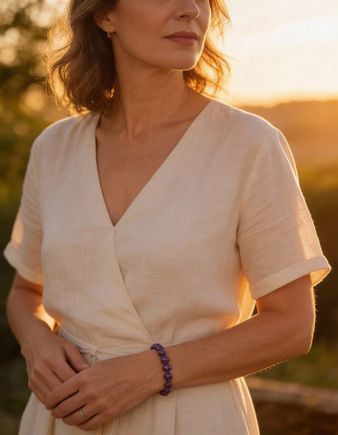 Valeria Purple Pearl Bracelet