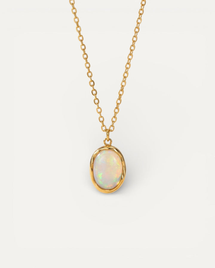 Brilliant Vintage Opal Stone Necklace