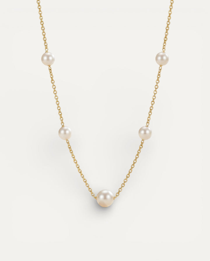Gold Freshwater Pearl Necklace