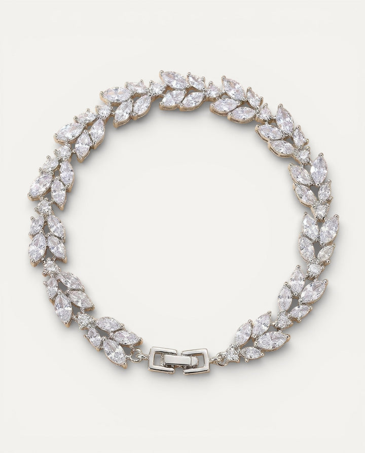 Vintage Sparkling Silver Chain Bracelet