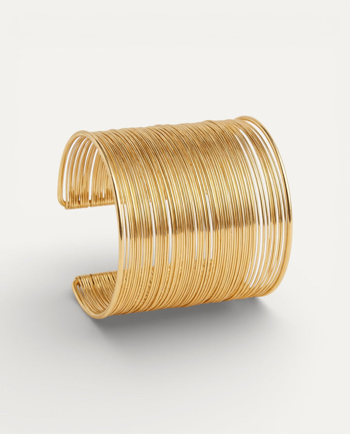 Open Spiral Gold Bracelet